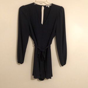 Charlotte Russe navy blue romper